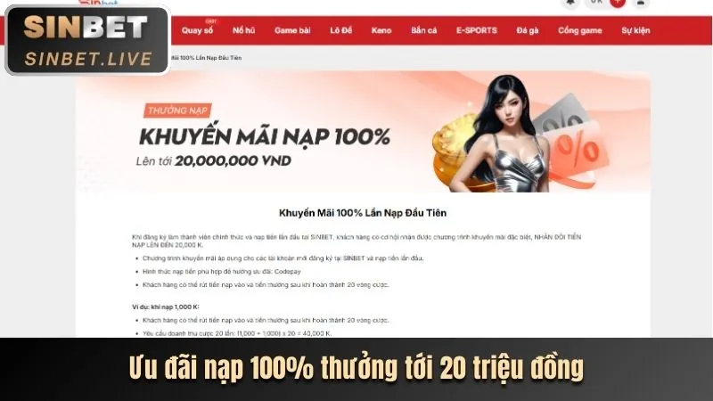 Thưởng nạp tiền và hoàn trả hàng ngày